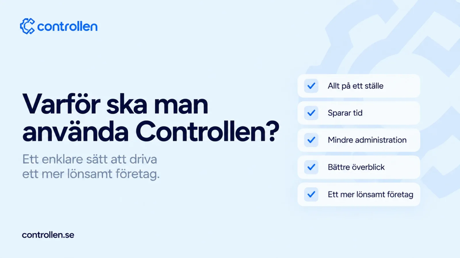 Varför ska man använda Controllen?